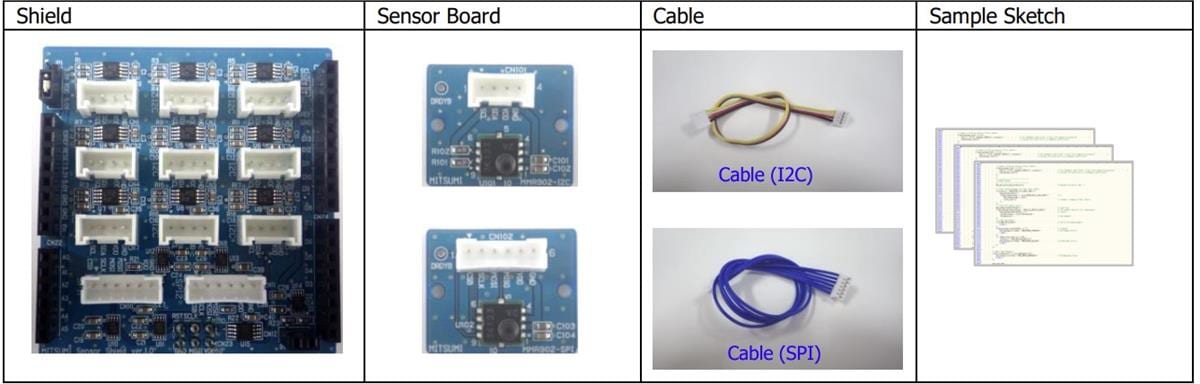 Mitsumi Sensor Shield Kit for Arduino